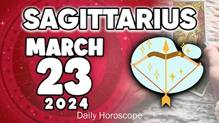 𝐒𝐚𝐠𝐢𝐭𝐭𝐚𝐫𝐢𝐮𝐬 ♐ 𝐁𝐑𝐔𝐓𝐀𝐋 𝐍𝐄𝐖𝐒💥💌 𝐃𝐎𝐍’𝐓 𝐓𝐄𝐋𝐋 𝐀𝐍𝐘𝐎𝐍𝐄🤐 𝐇𝐨𝐫𝐨𝐬𝐜𝐨𝐩𝐞 𝐟𝐨𝐫 𝐭𝐨𝐝𝐚𝐲 MARCH 23 𝟐𝟎𝟐𝟒 🔮#horoscope #new