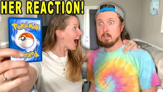 SHE HAS THE *BEST REACTION* TO THIS POKEMON CARD OPENING!
