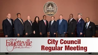 Fayetteville City Council Meeting - May 8, 2017