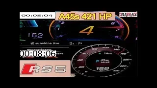 2020 MERCEDES A45s 421 HP VS Audi RS5 450 HP Acceleration When crazy fast goes crazier and faster