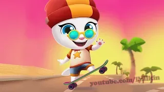 Talking Tom Gold Run  Crazy Skateboard Chase - NEW Update Android Gameplay