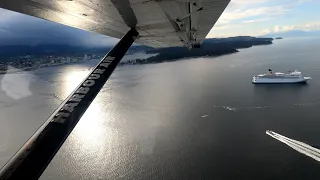 Flight from Vancouver Harbour to Nanaimo Harbour on a Float Plane