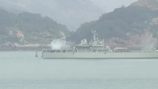 中国艦船が今日も実弾訓練を継続、台湾海峡に近い福建省平潭島