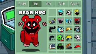 bobby bearhug (Smiling crittes) in Among Us ◉ funny animation - 1000 iQ impostor
