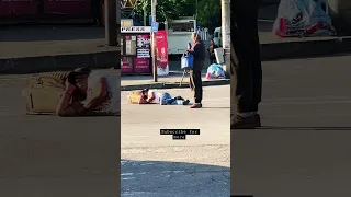 Sleeping on the Crosswalk in Ploiesti Romania #shorts#funny #funnyvideo #viral #sleepingmusic