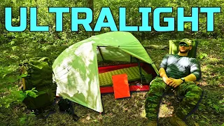 ULTRALIGHT Tent Solo Camp | MRE Field Review | Near Zero Dynalite 2 Person Tent