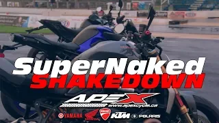 Super-Naked Shakedown: Monster 1200 vs 1290 Super Duke vs MT-10