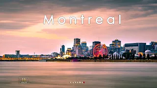 Montreal CANADA| 4K | Монреаль, Канада - Французский город! Only MUSIC! Quebec