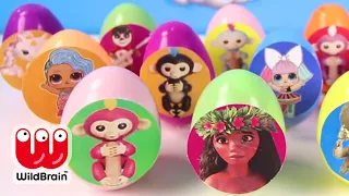 Fingerlings Mega Egg Video | 15 Eggs with LOL Surprise Toys | Pixar Coco Movie | Ellie Sparkles Jr.
