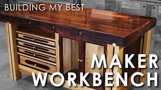 Crafting My Ultimate Woodworking Workbench: Unveiling My Masterpiece!