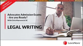 Advocates Admission Exams Part 1: Legal Writing