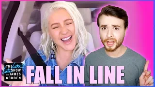 Carpool Karaoke BONUS: Christina Aguilera's 'Fall In Line' [REACTION]