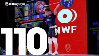 Ankhtsetseg Munkhjantsan (17, 69kg, Mongolia) 110kg Snatch 2015 World Weightlifting Championships