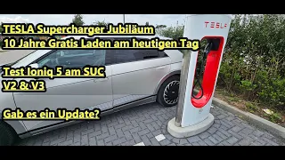 Tesla Supercharger 10 Jahre Gratis Laden Hyundai Ioniq 5 Test am SUC V2&V3 Updated? Leider Nein!