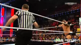 Adrian Neville's Debut vs Curtis Axel - WWE Raw March 30 2015