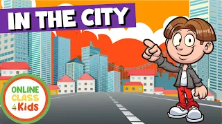 Places in the City | Parts of the City | English Vocabulary | Learn English | ESL Game