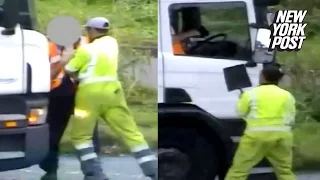 This outrageous case of road rage occurred in not-so-jolly old England