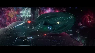 Enterprise F Leaves Space Dock - Star Trek Picard Season 3 Episode 9