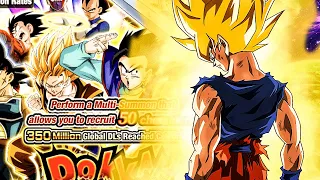 WOW!!! 350 MILLION DOWNLOAD CELEBRATION TICKET SUMMONS! WHAT IN THE WORLD? (DBZ: Dokkan Battle)