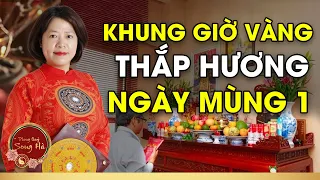 Khung giờ vàng thắp hương ngày mùng 1 chiêu tài đón lộc 8 tháng cuối năm 2024 | Phong thuỷ Song Hà