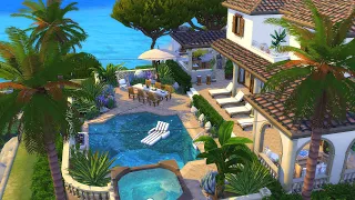 Mediterranean VACATION Villa 🌴 || The Sims 4: Home Chef Hustle || Stop Motion (No CC)