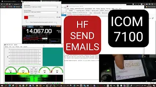 SEND EMAILS HF-ICOM 7100 LIVE -FULL SET UP & TEST