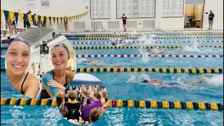 Come with me to a HIGH SCHOOL swim meet (My first one...EVER)