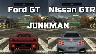 Ford GT vs Nissan GTR - NFS MW Redux V3 - WHICH IS FASTEST ?