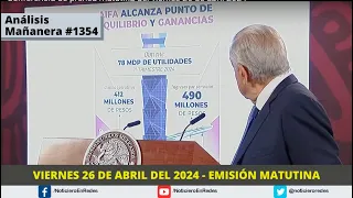 Edición Matutina Viernes 26 de Abril del 2024