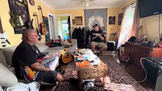 OG Suicidal Tendencies, Louie Mayorga, and Mike Clark aka Luicidal, practicing