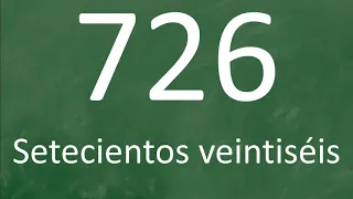 Los números del 700 al 800 en español