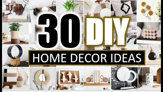 30 DIY HOME DECOR IDEAS + HACKS you Actually Want To MAKE (FULL TUTORIALS)