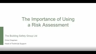 The Importance of Using a Risk Assessment BSG Podcast