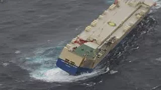 Car Carrier In Bad Weather
