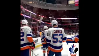 New York Islanders - practice and pregame warmups - October 17th and 19th, 2018