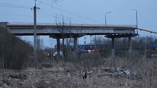 В Вязьме Упал Мост с Машинами на ЖД пути