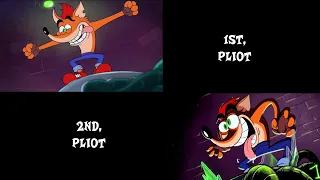 Crash Bandicoot Cartoon Pilots (Side By Side)