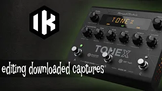 Tonex Pedal  and software - editing downloaded captures