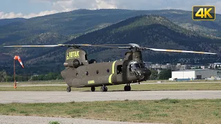 N388RA Boeing CH-47D Chinook ROTAK Helicopter Services ENGINE START, TAXI & TAKEOFF