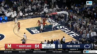 #21 Maryland vs Penn State Exciting Ending | 2023 College Basketball