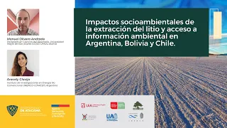 Universidad  Atacama - Impactos socioambientales extracción  litio y acceso a información ambiental
