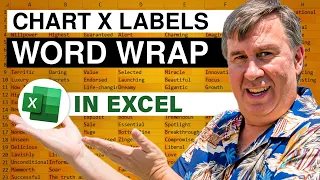 Excel - Chart X-Axis Labels Word Wrap - Episode 1797