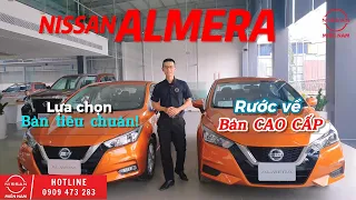 So sánh NISSAN ALMERA tiêu chuẩn (EL) và ALMERA cao cấp (VL)- Nissan Miền Nam.