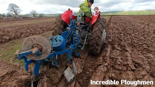 1958 Massey Ferguson 65 MK1 3.3 Litre 4-Cyl Diesel Tractor (58 HP) with Ransomes Plough