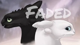 HTTYD 3-Toothless X Light Fury AMV~Faded