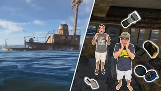 ENTRAMOS NUM NAVIO ABANDONADO GIGANTE CHEIO DE COISAS DENTRO!!! - Stranded Deep