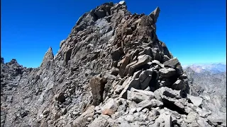 The California 14ers: North Palisade U Notch Chimney Solo | West via Palisade Basin