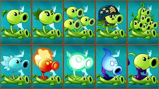 PvZ 2 Challenge - All Peashooter Combine Pea Vine vs Team Zombie