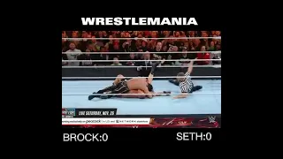 Every Brock Lesnar Vs Seth Rollins Match #viral #trending #shortsyoutube