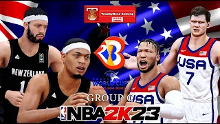 FIBA World Cup 2023 | New Zealand VS USA | NBA 2K23 PC Gameplay